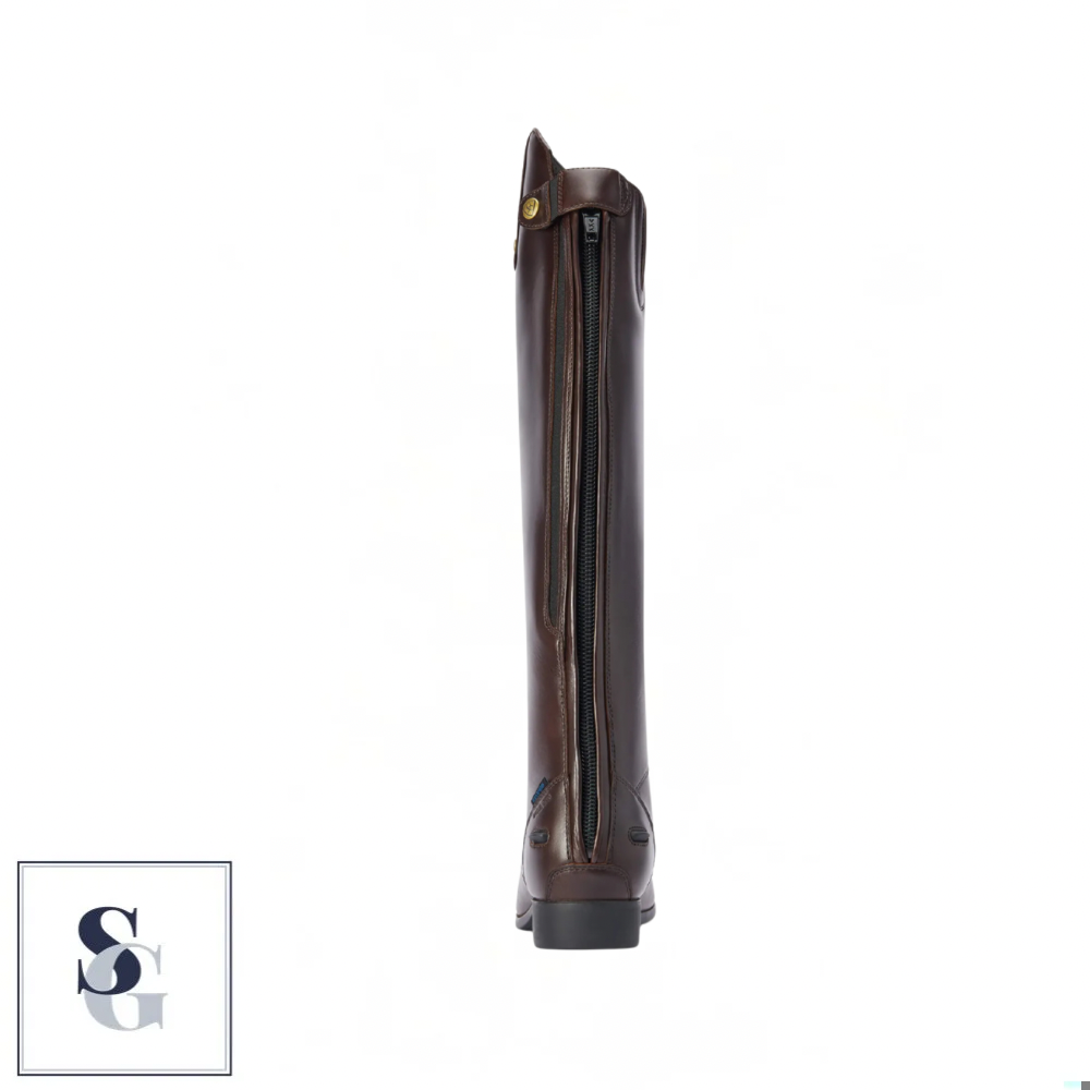 Ariat Ladies Heritage Contour II Waterproof Insulated Tall Riding Boots- Waxed Chocolate - Image 3