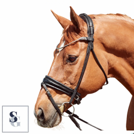 Finesse Cassidy Snaffle Bridle- Black