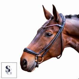 Finesse Spirit Drop Noseband Bridle- Black