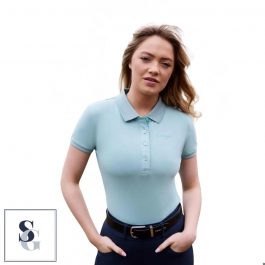 LeMieux Ladies Classique Polo Shirt- Aqua