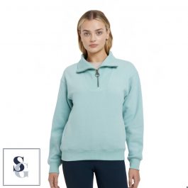 LeMieux Ladies Keira Quarter Neck Sweat- Aqua